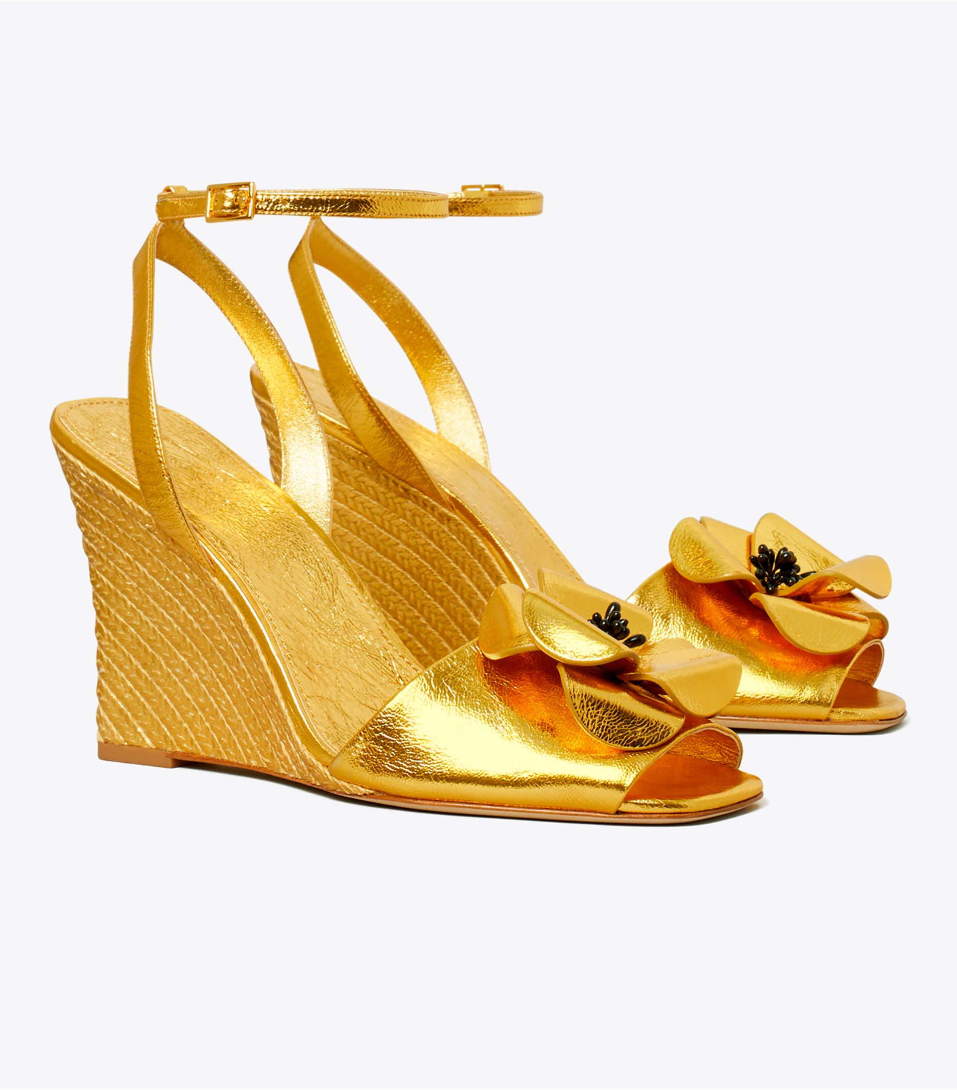 Tory burch cap discount toe espadrille wedge